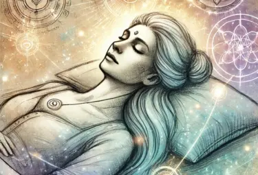 Frau ist in Hypnose