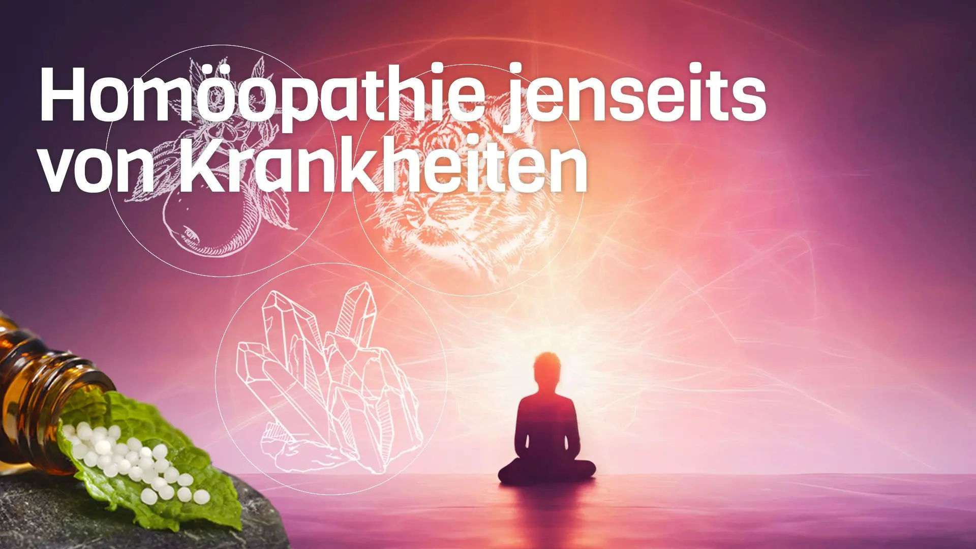 Mensch meditiert, homöopathische Mittel