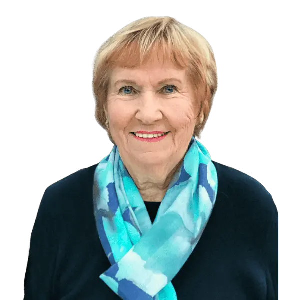 Portrait von Christiane Maute mit blauen Schal