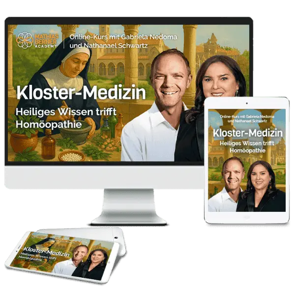 Gabriela und Nate und Text im Hintergrund Nonne