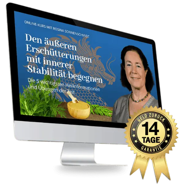 blauer Drache mit Rosina und Text