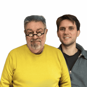 Andreas und Philipp ohne Hintergrund