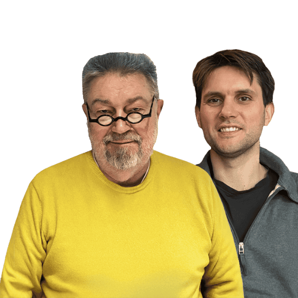 Andreas und Philipp ohne Hintergrund