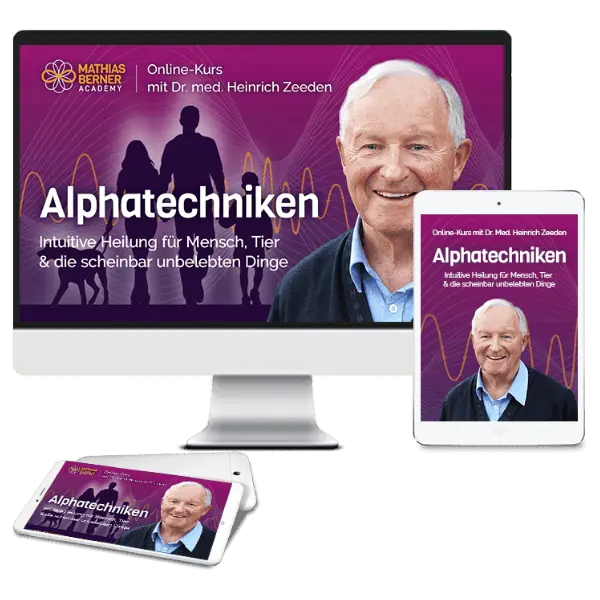 Heinrich mit Konturenmännchen und Alphawellen und Text