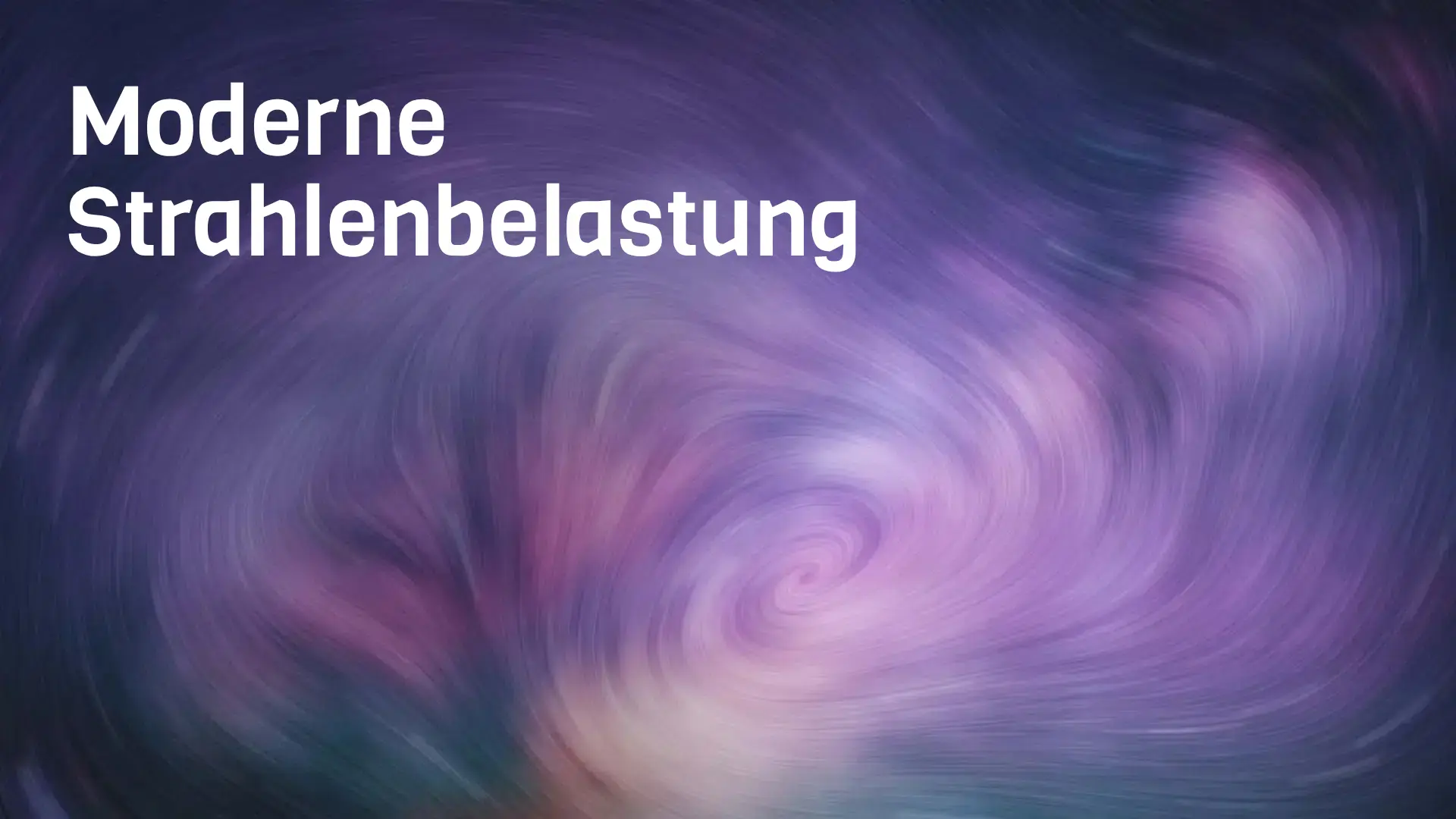 Lila Kreise und Spirale und Text
