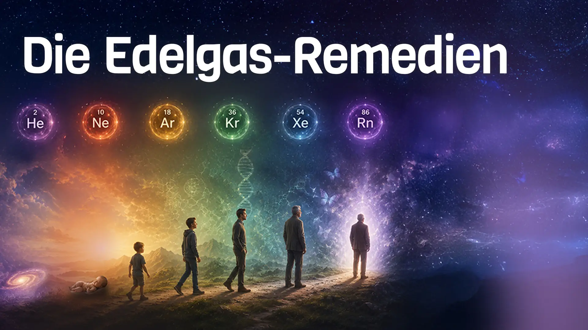 menschliche Entwicklung von Geburt bis zum Ende mit Text