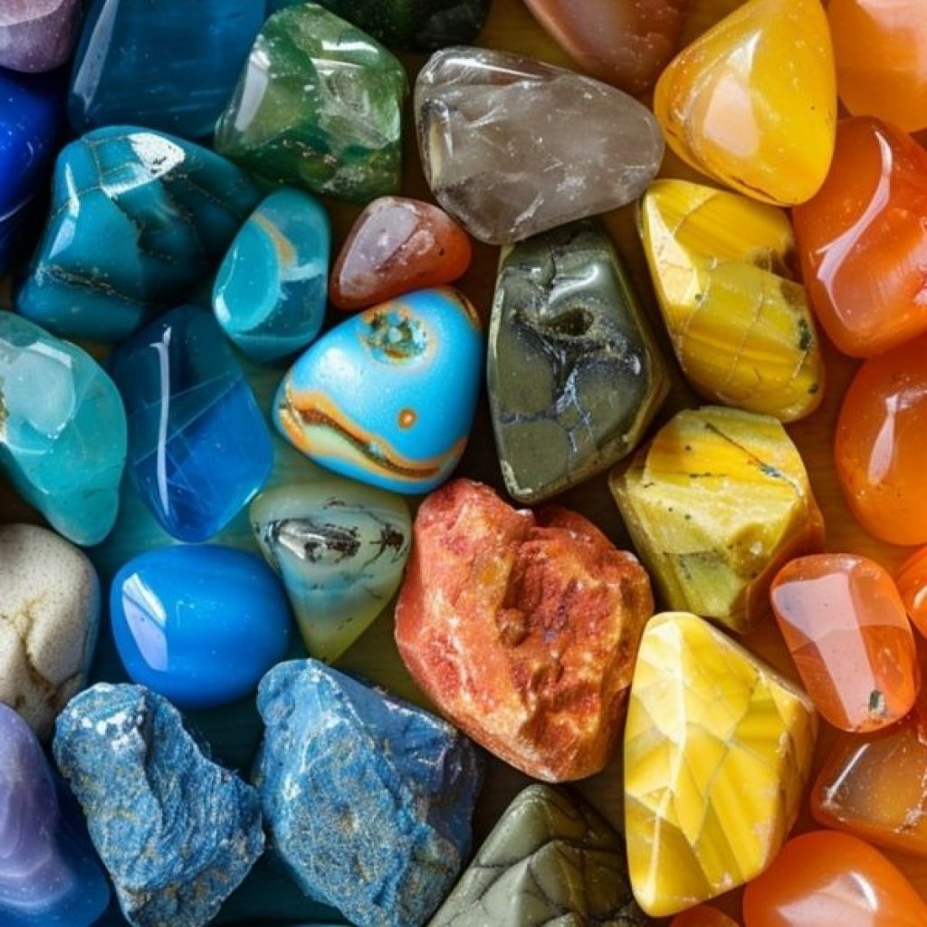 bunte Edelsteine