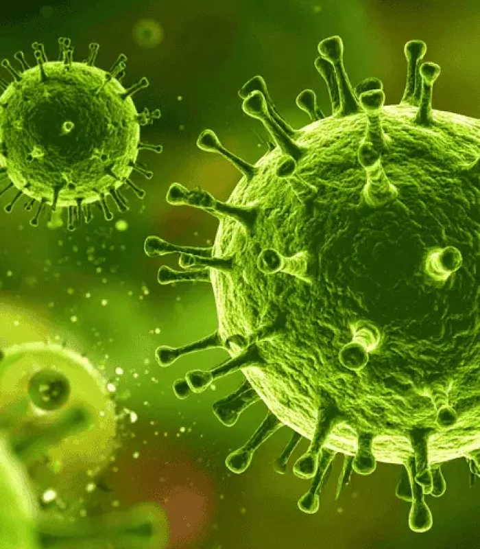 Virus Grafik in grün